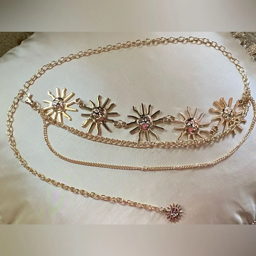 Bohemian sun chain belt M25